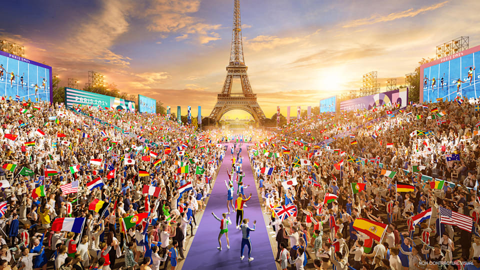 The Champions Park at the Trocadéro in Paris, facing the Eiffel Tower, will see  Paris 2024 medallists celebrating with thousands of fans