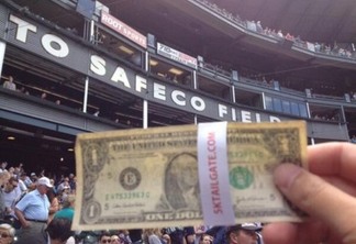 Dollars rain down on Mariners crowd