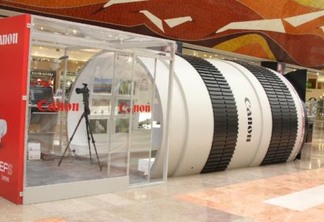 Canon abre museu em forma de lente fotográfica