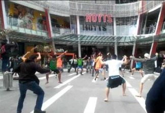 Novo marketing de guerrilha: Haka Flashmob