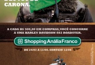 Promo do Anália Franco sorteia Harley-Davidson 