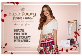 Primeiro bazar Downy "menos é mais" terá Marina Ruy Barbosa como embaixadora