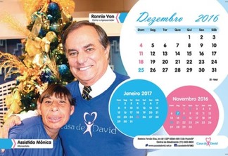 AlphaGraphics Guarulhos doa calendários para instituição social Casa de David
