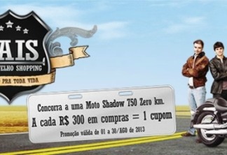 Porto Velho Shopping sorteará moto Shadow 
