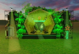 Atenas e Heineken levaram palco abastecido por miniusina solar ao Popload Festival
