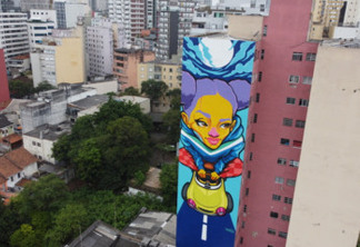 Veloe apoia arte urbana com nova empena em graffiti em São Paulo
