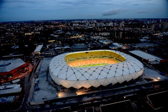Arena Amazônia terá rede wi-fi durante os jogos da Copa do Mundo de 14.