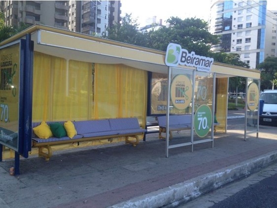 O local foi totalmente modificado com intuito de divulgar a ação (Foto: Divulgação/Beiramar Shopping).