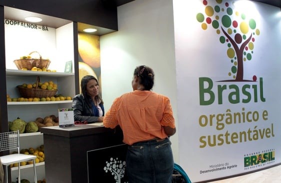Durante a Copa do Mundo as cidades-sede terão quiosques do Programa Brasil Orgânico e Sustentável.