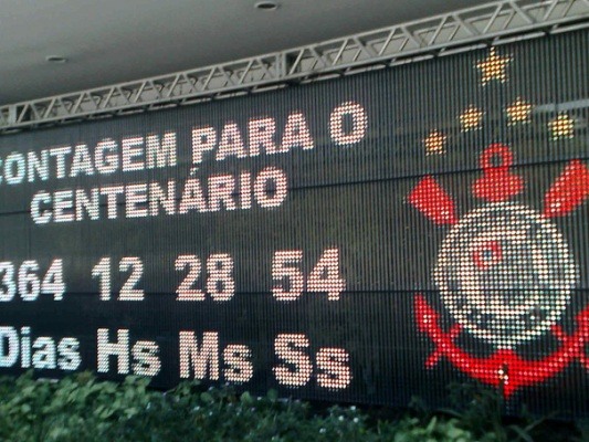 Relógio em contagem regressiva (Foto: Carlos Augusto Ferrari/Globo Esporte.com).