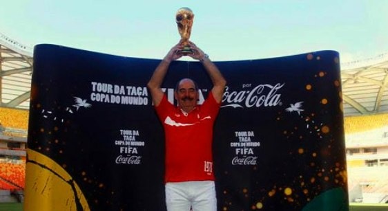 Rivelino foi o anfitrião do Tour da Taça em Manaus.