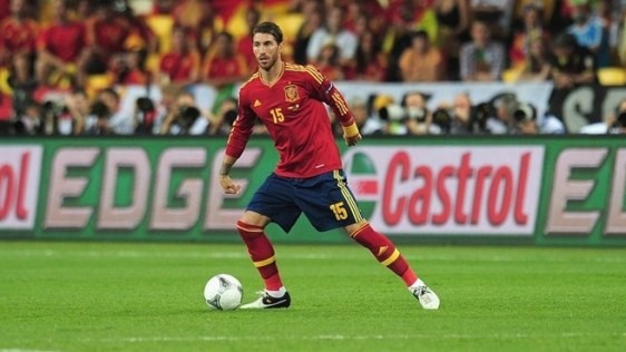Sergio Ramos, da Seleção da Espanha, foi escolhido o melhor na Copa do Mundo de 2010.