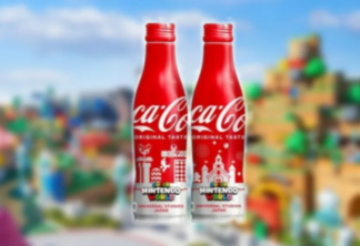 Coca-Cola lança garrafas slim do Super Nintendo World no Japão