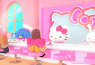 Hello Kitty abre café no Roblox