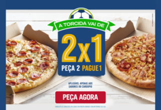 Domino's oferece descontos e duas pizzas pelo preço de uma para a Copa do Mundo