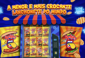 Ruffles apresenta sabores Cheeseburger e Hot Dog com ativação em vending machine