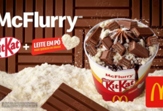 McDonald’s lança McFlurry de KitKat com leite em pó mais querido do Brasil