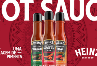 Heinz apresenta trio de pimentas com aposta em nova categoria