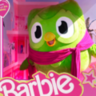 Duolingo coloca sua mascote em caixa da Barbie