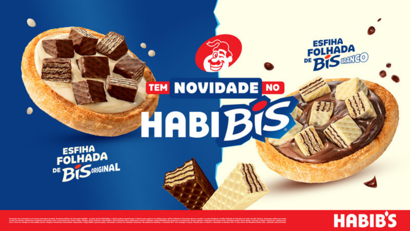 A campanha do HabiBIS foi desenvolvida em conjunto entre as duas marcas, criando assim, a melhor combinação de esfiha folhada doce com wafer crocante coberto por chocolate Lacta.