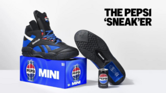 Pepsi e Reebok apresentam tênis com espaço para mini lata