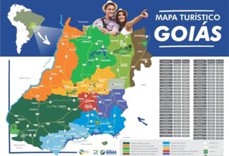 Goiás ganha novo mapa de regionalização do turismo