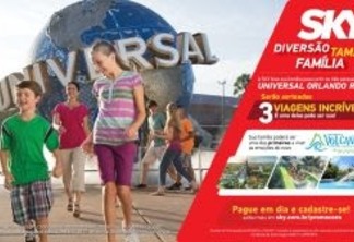 SKY leva assinantes para a Universal Orlando Resort com a promoção "Diversão Tamanho Família"