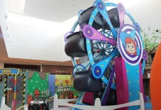 Parque temático da Bruxinha Catarina encantou as crianças no Norte Shopping