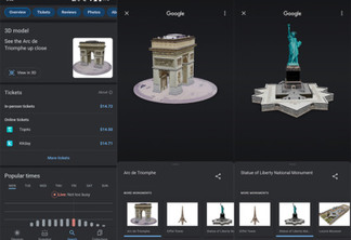 Google começa a exibir versão 3D de monumentos