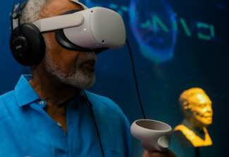 Gilberto Gil é homenageado com realidade virtual na Bienal de Arte Digital