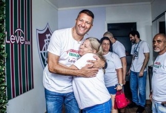 Leve Saúde trouxe Washington para 'testar' saúde de torcedores do Fluminense