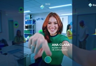 Ana Clara apresenta a campanha Experiência Estácio
