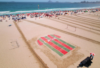Fluminense levou camisa gigante a Copacabana para Mundial de Clubes 2023