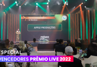 Apple Produções ganha como fornecedor de estudios e técnica no Prêmio Live 2022