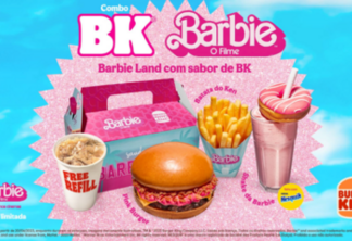 Burger King apresenta combo de lanche com molho rosa de 'Barbie O Filme'