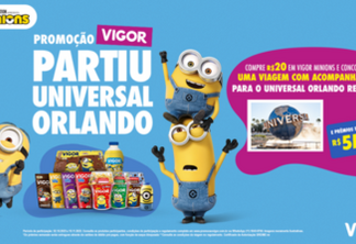 Promoção Vigor 'Partiu Universal Orlando' traz sorteios em dinheiro e viagem 