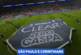 São Paulo e Corinthians. Clear surpreende ao eliminar "caspas" do gramado.