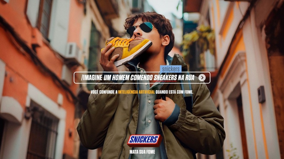 SNICKERS utiliza IA pela primeira vez no Brasil e lança campanha Missprompting